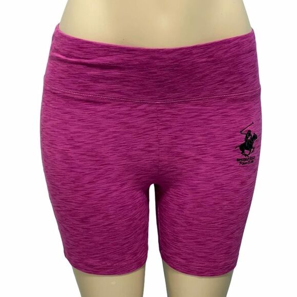 Beverly Hills Polo Club Pull On 5 Inch Bike Shorts‎ Magenta Pink Purple Small - Picture 1 of 12